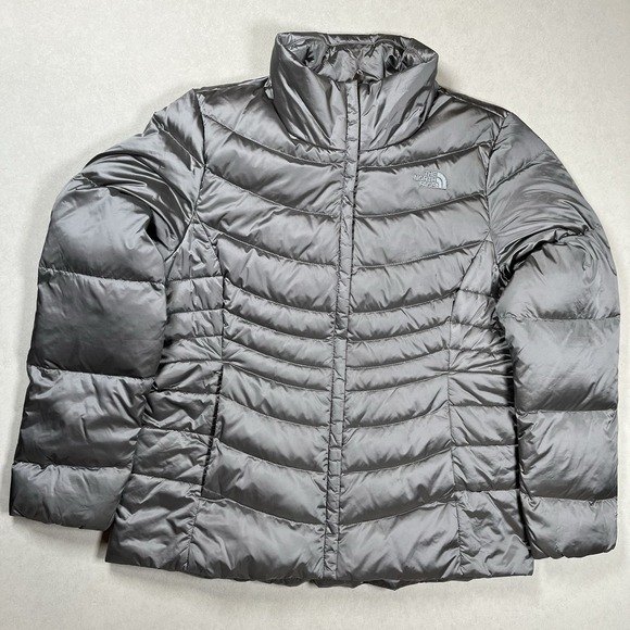 North Face Women's Gray Aconcagua 550 Down Puffer Jacket Sz XL Winter Outdoors - Picture 1 of 9